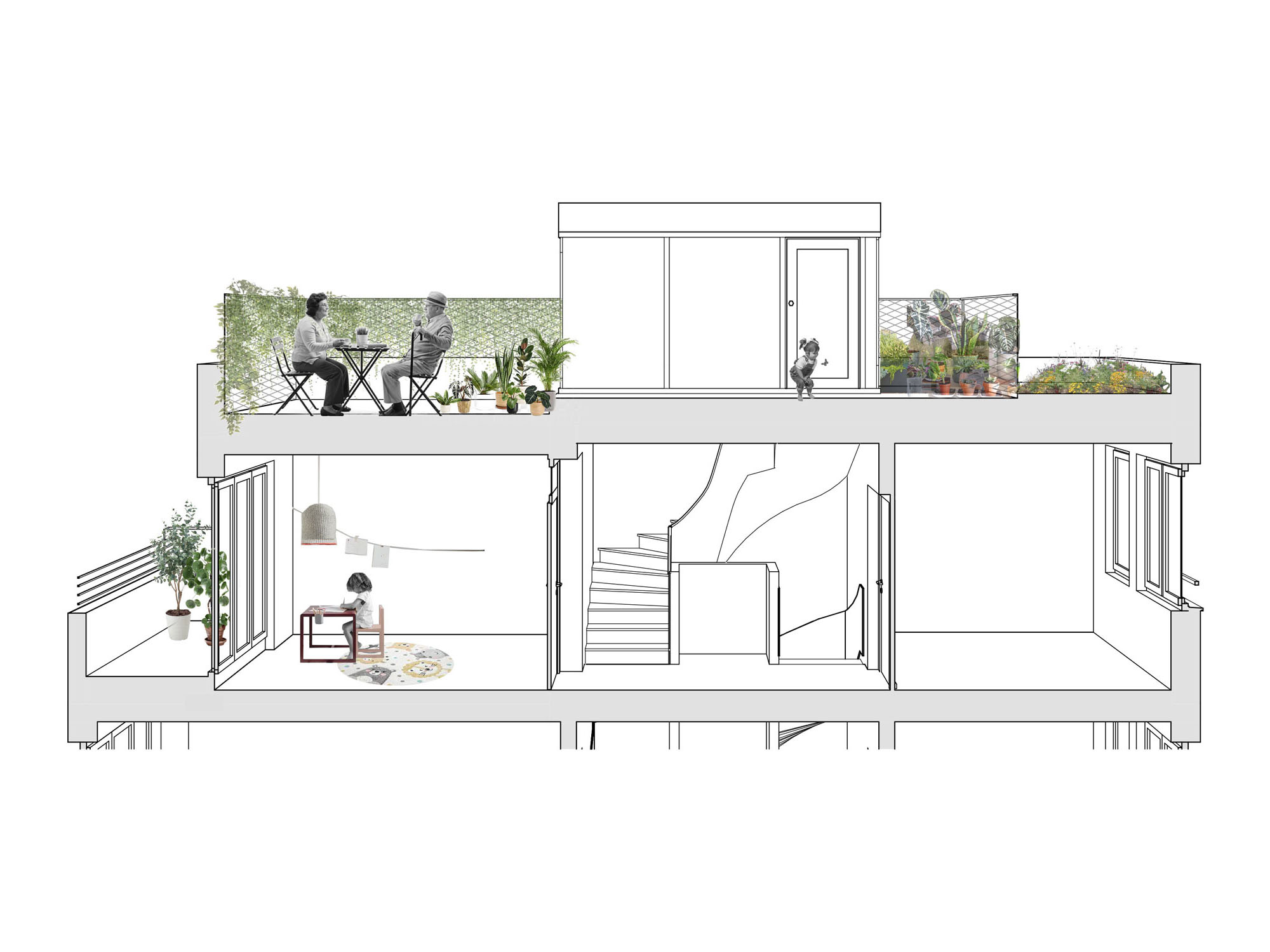 Illustration Dachgeschoss