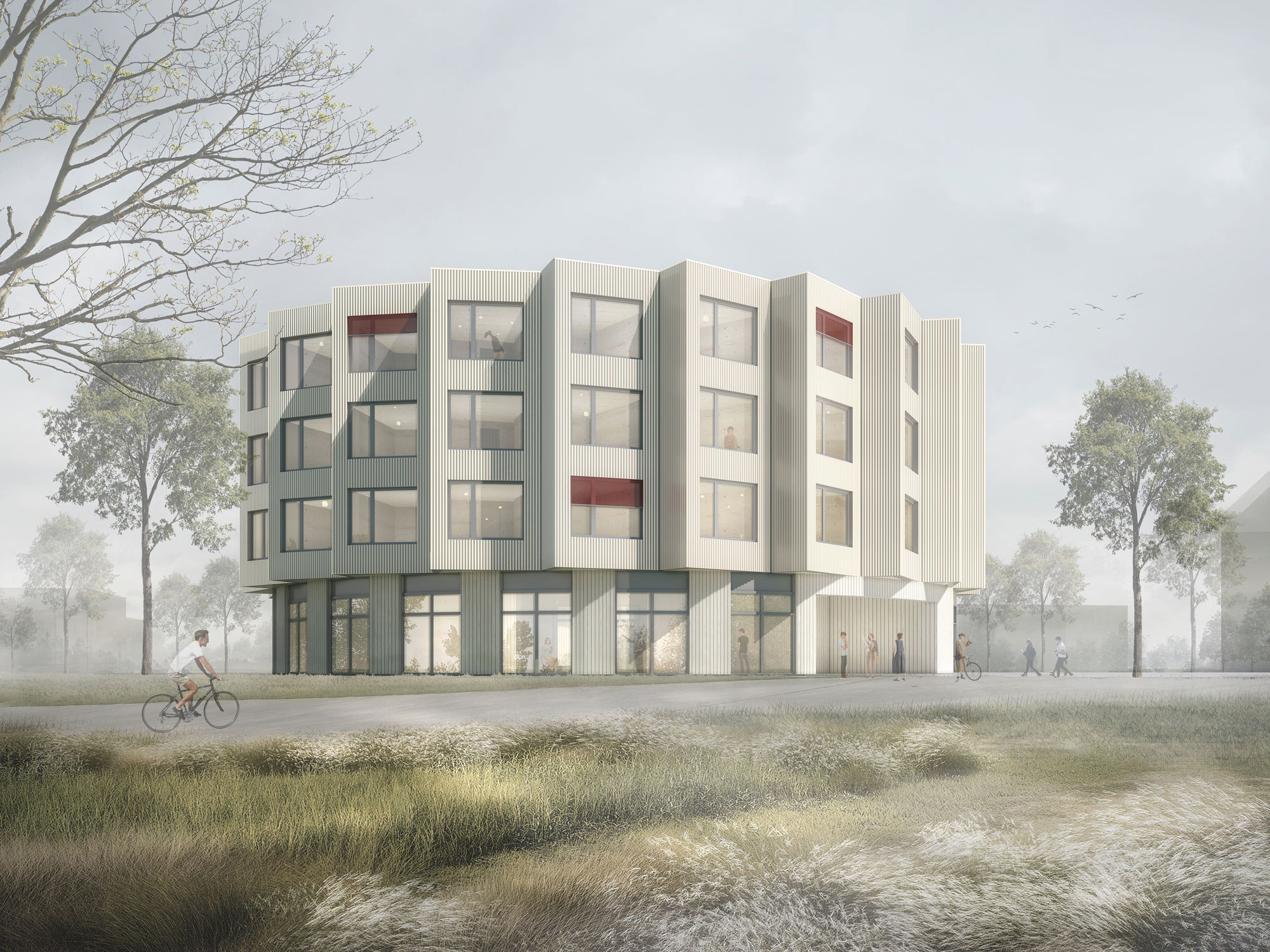 Rendering Studentenwohnheim